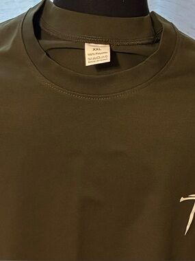 Men's Olive Crew Neck T‑Shirt - XXL